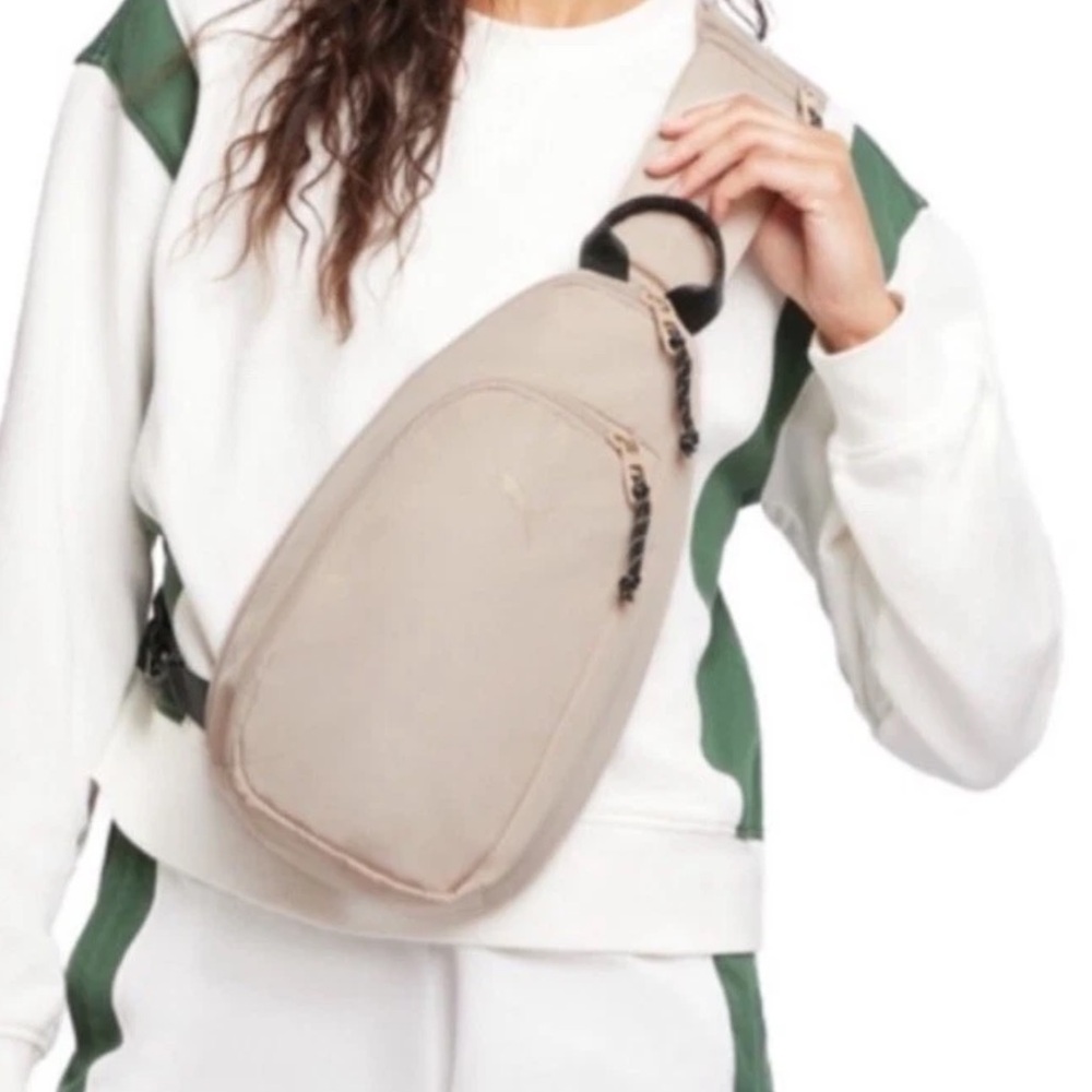 Puma Taupe Crossbody Sling Bag